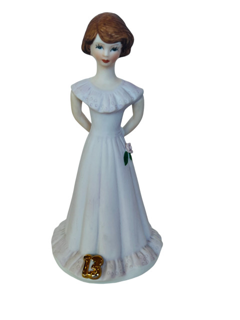 Enesco Growing Up Girls porcelain birthday gift 13 years old figurine Thirteen