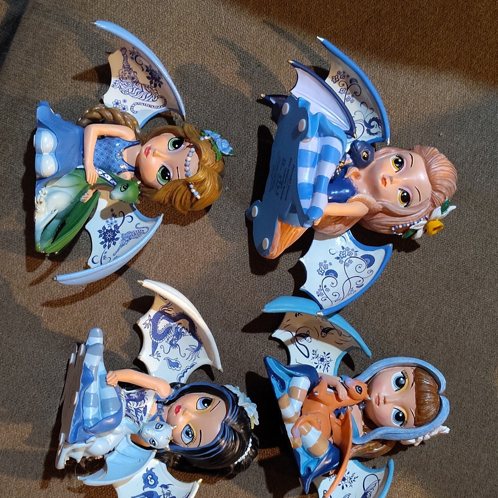 Blue willow beauty collection Fairy Tales Fairy Girl Figurines Set of 4