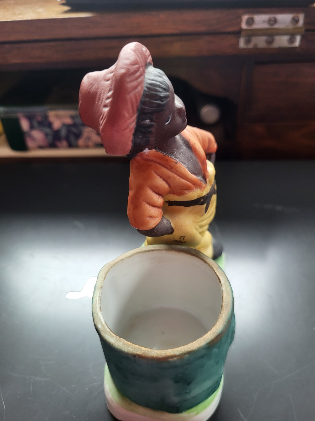 Vintage 1979 JASCO Luvkins Black Americana Young Boy Votive or Toothpick Holder