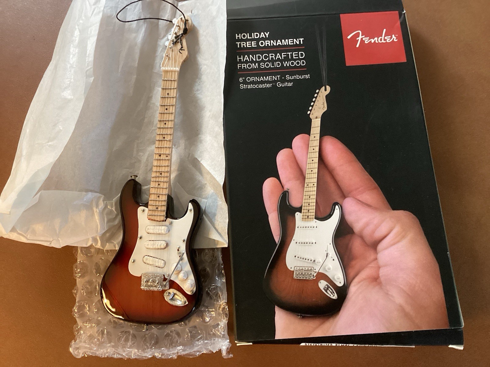 Axe Heaven Fender Stratocaster Holiday Ornament Miniature Guitar Replica