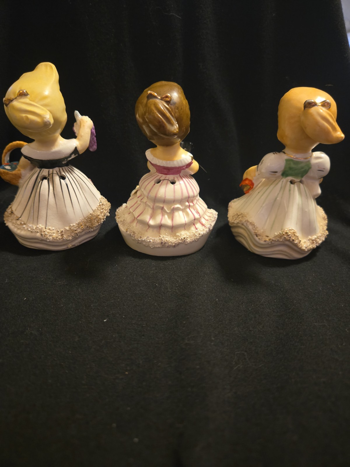 Vintage 1950s Consco “Marilyn Exclusive” girl bell figurines