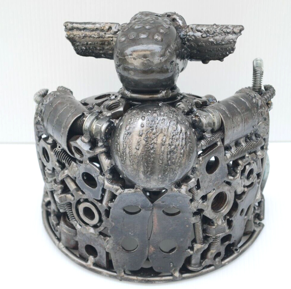 Yoda Star War recycled metal sculpture, Father day gift for dad, Gift for son