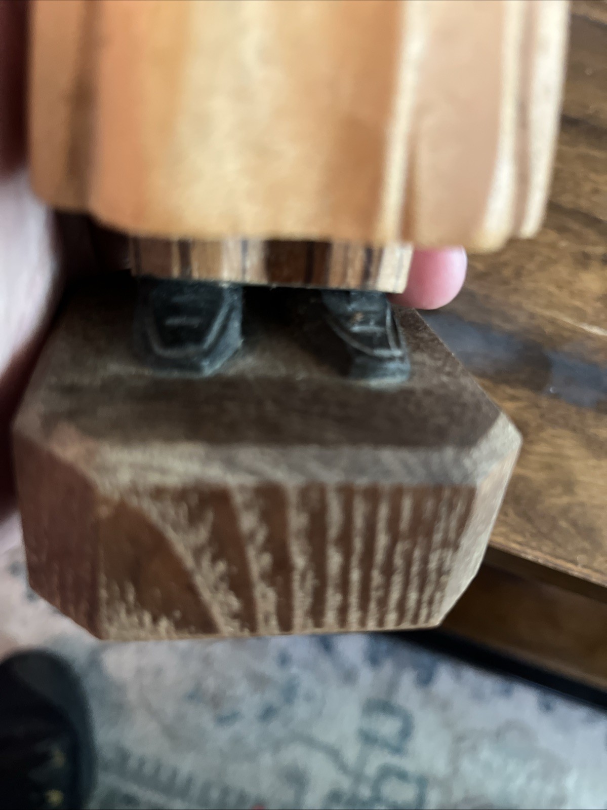 ANRI 6” Older Man Speaking Wood Carving Italy Unique