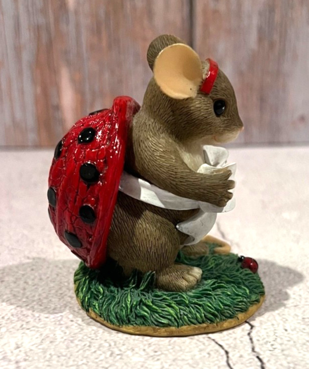 Charming Tails Ladybug YOU’RE MY INSPIRATION Fitz & Floyd Figurine *READ*
