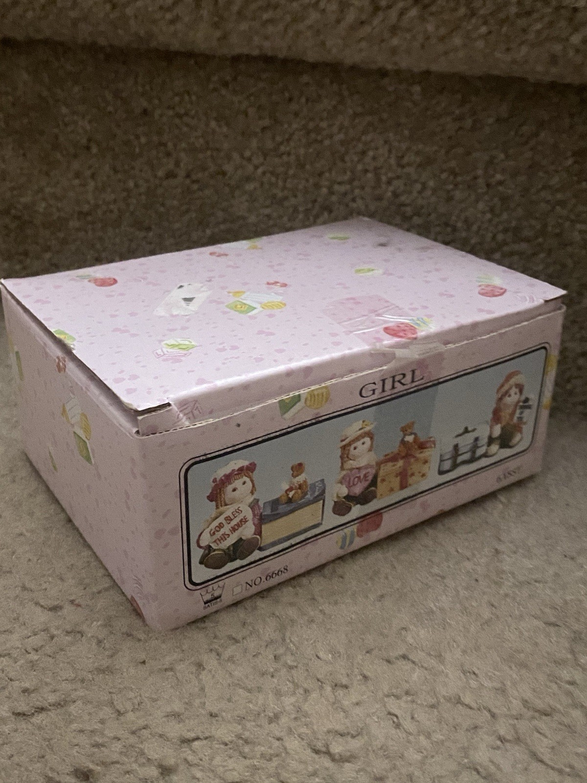 Vintage 1999 Girl Knick Knack Figurines Trinket Boxes Mini Lot Set Of 6 Gift