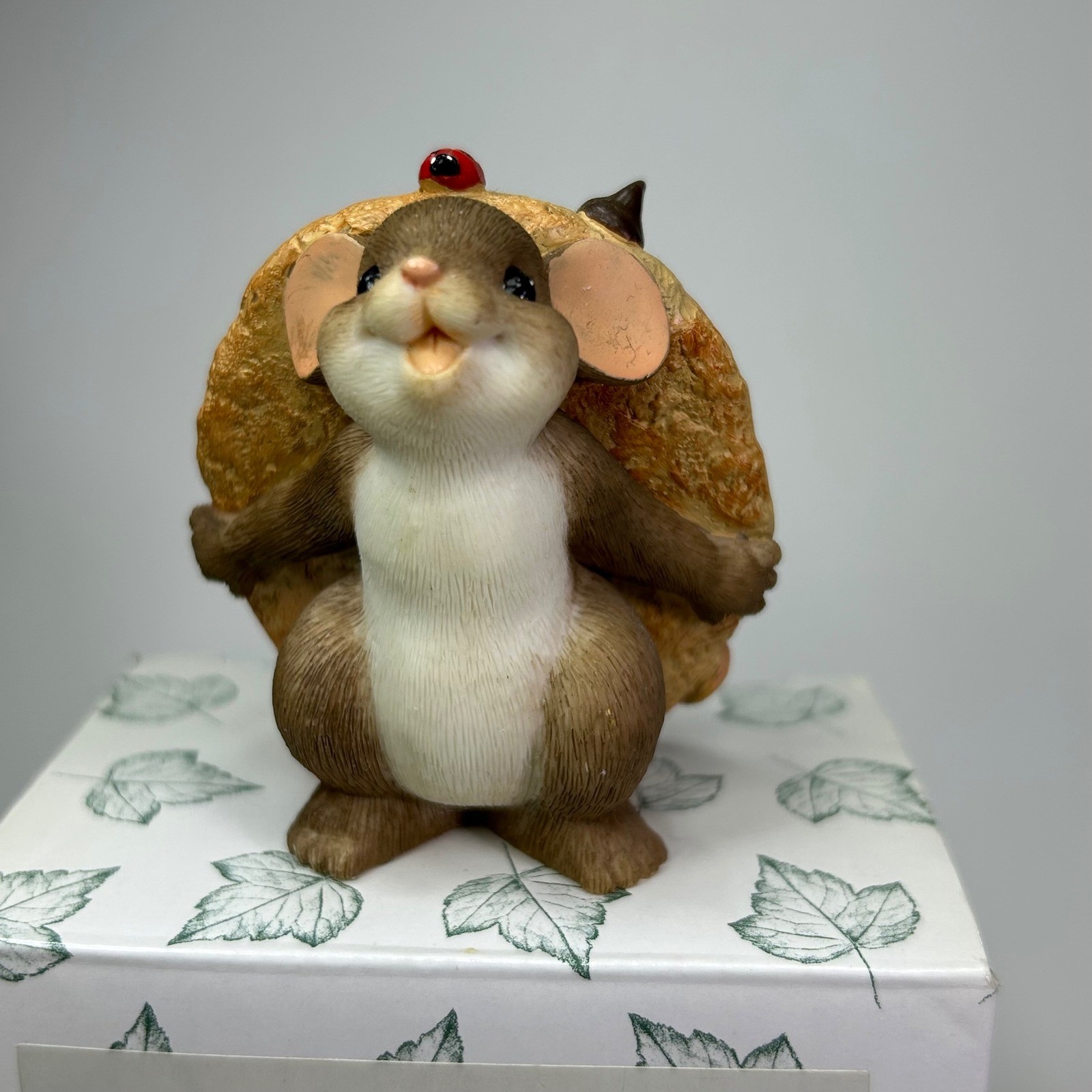 Enesco Charming Tails Cookie What Cookie Mouse Figurine 4033028 2013 Event COA