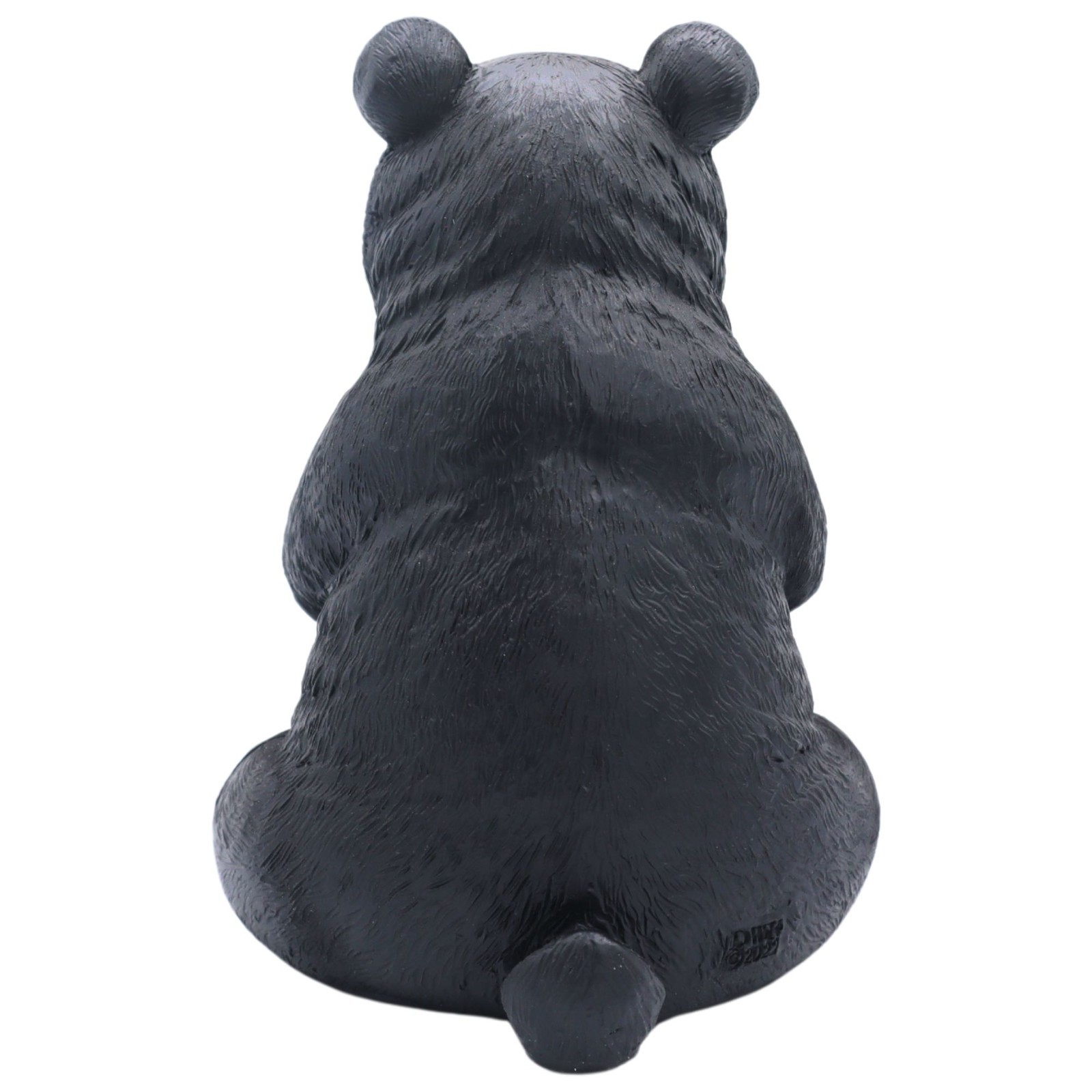 DWK Aim to Please Black Bear Funny Bathroom Decor Statue