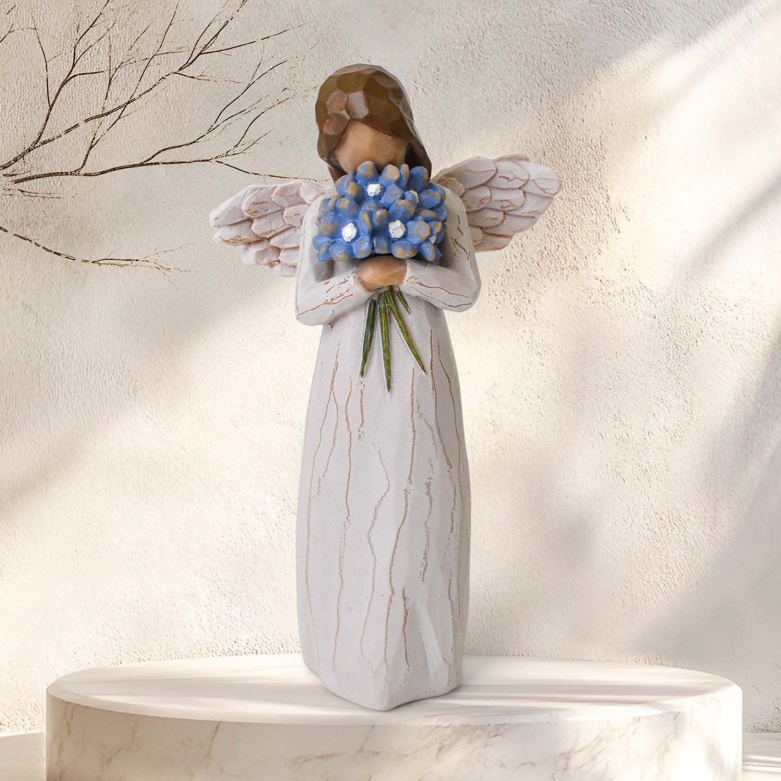 Forget Me Not Angel Figurine Sympathy Gift for Loss of Loved One Home Decor