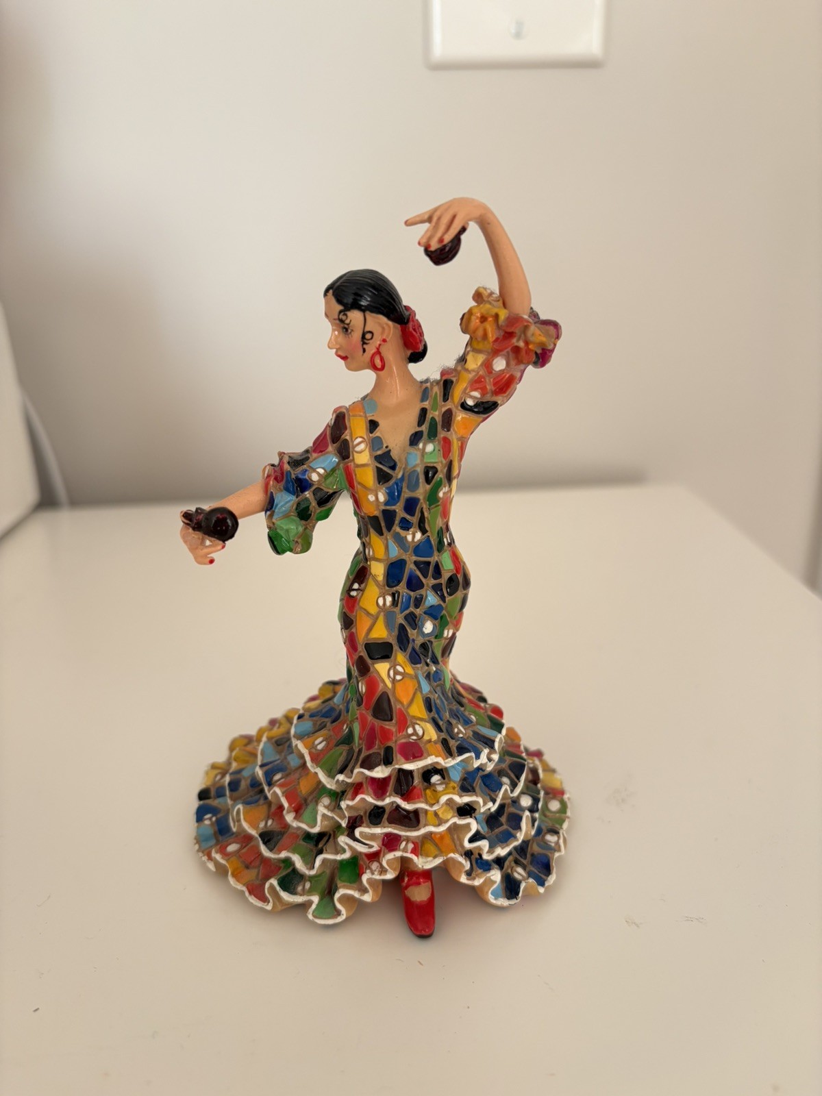 Barcino Designs 2008 Spanish Flamenco Dancer Mosaic Figurine Barcelona