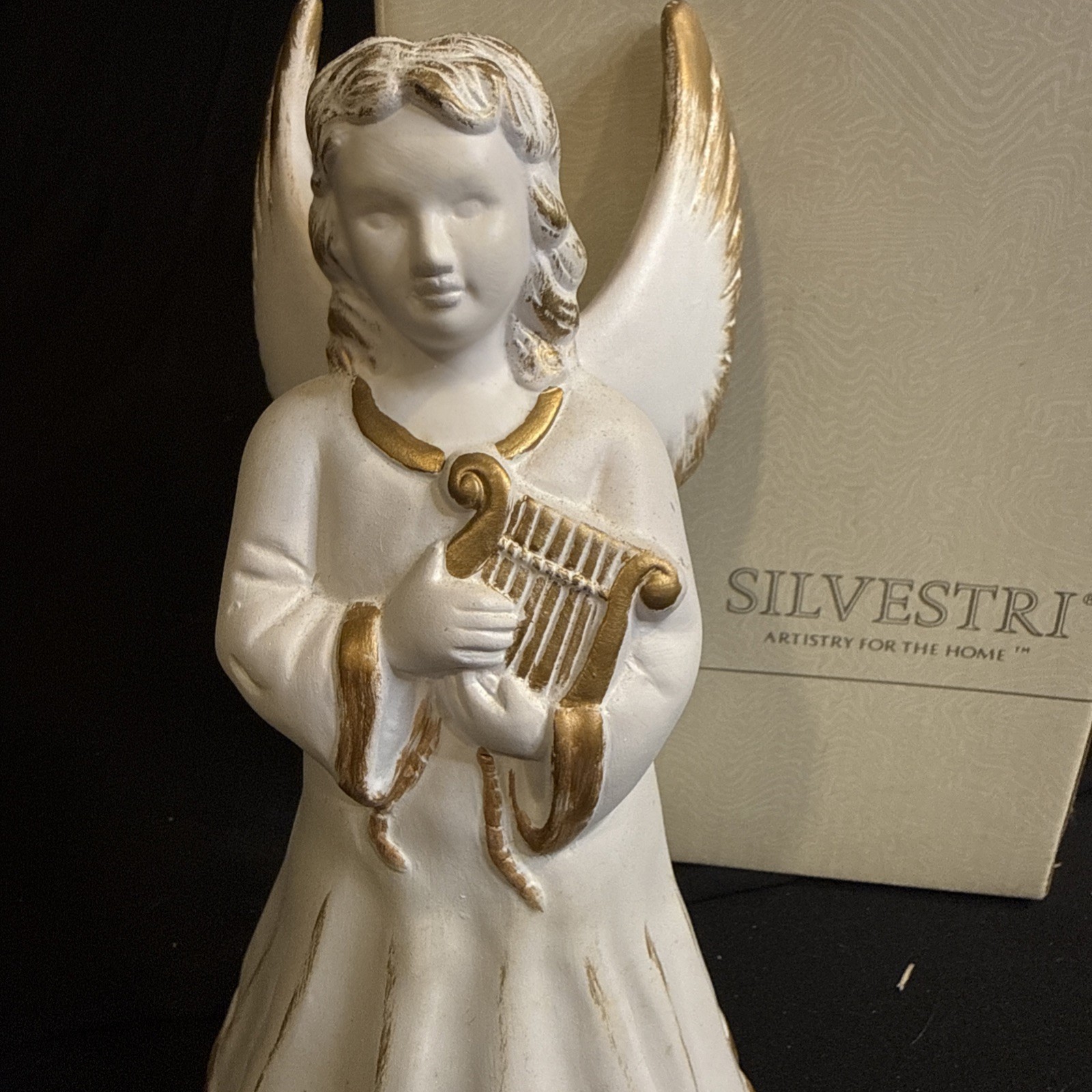 Silvestri Musical Angel Figurine “Hark the Herald Angels Sing” w/ Box