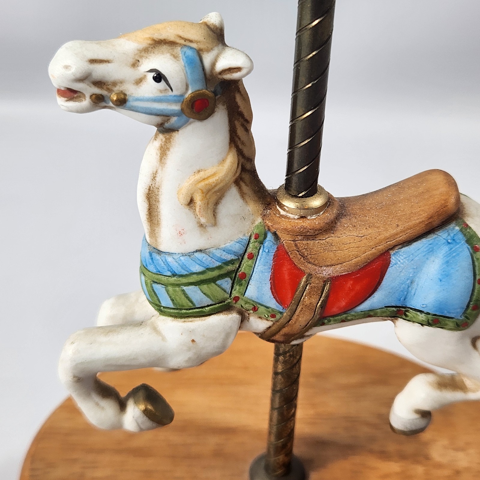 Carousel Horse Willitts Designs Musical Figurine July birth month/stone/flower