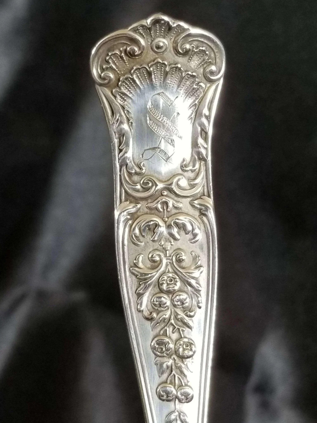 Gorham Maryland Sterling Silver Cracker Scoop Pat 1896 “S” Monogram