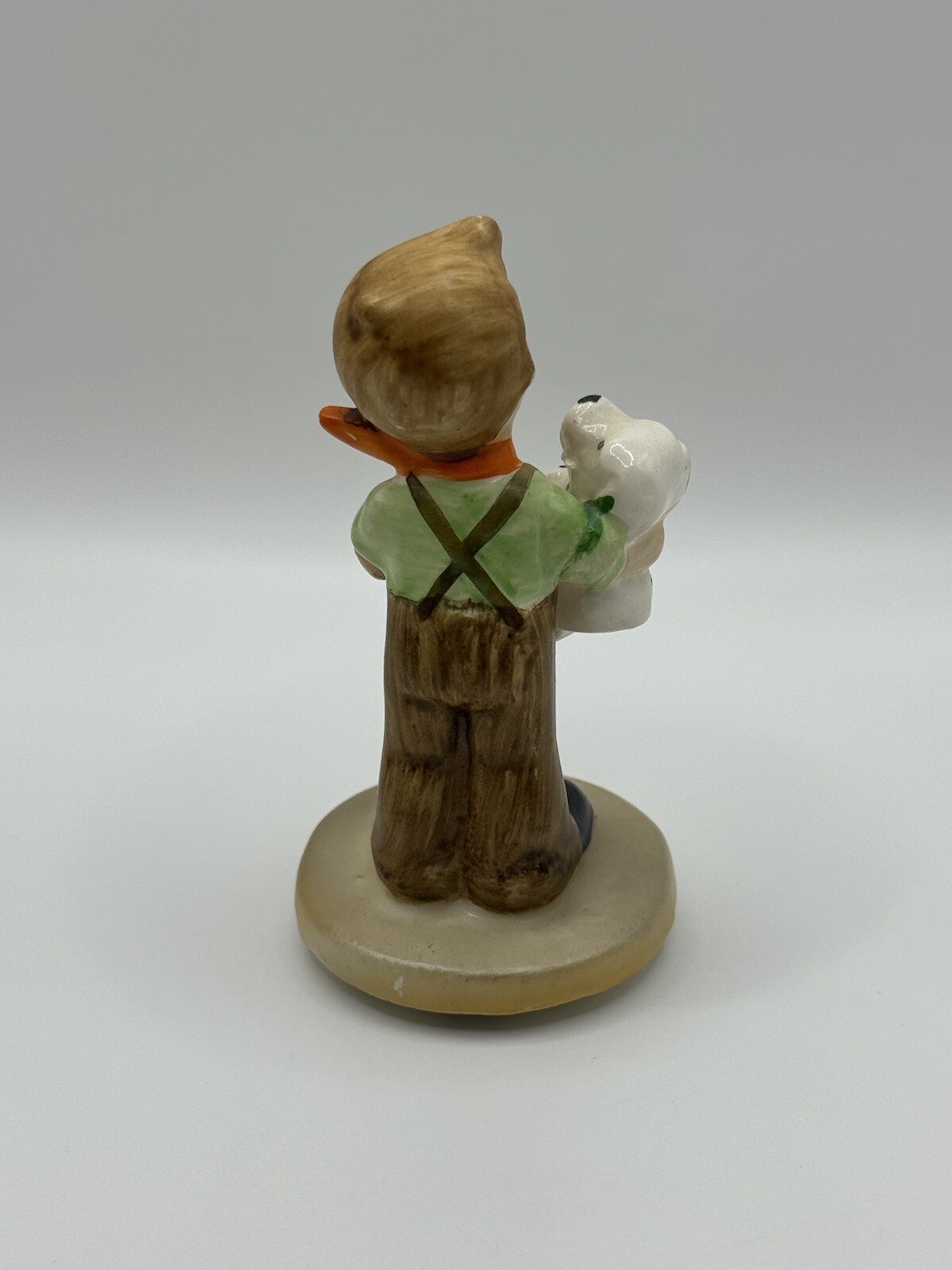 Vintage Hummel Imitation Japan Boy With Puppy Dog Ceramic Figurine Trinket