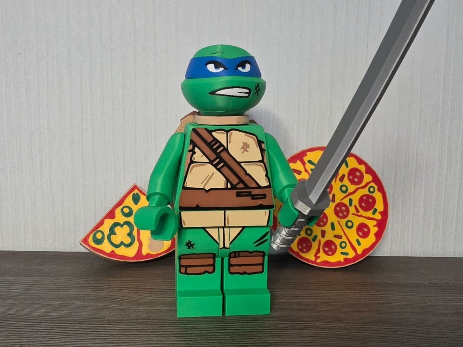 3D Printed – 9” NINJA TURTLE LEONARDO FIGURE