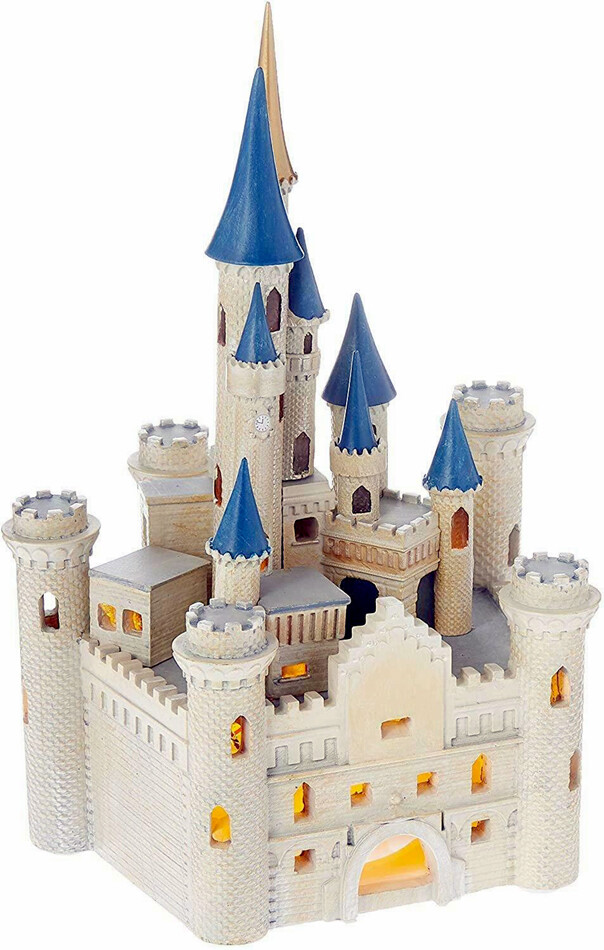 Lenox Cinderella’s Lighted Castle Disney World Small Figurine 8.25″H Resin New