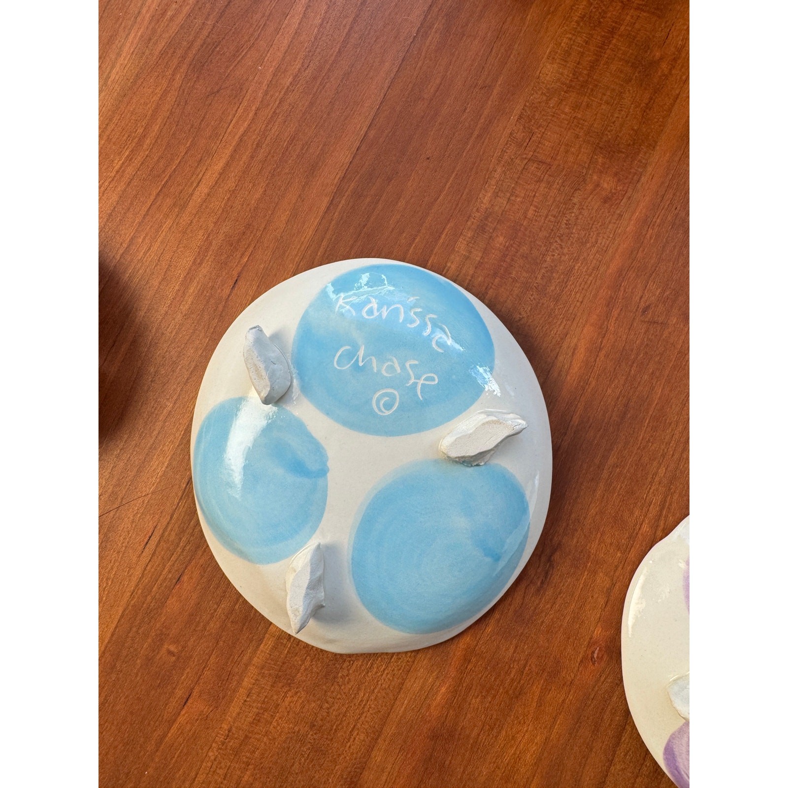 Handmade Trinket Dish Pottery by Karissa Chase Australian Have Courage Leap Hero