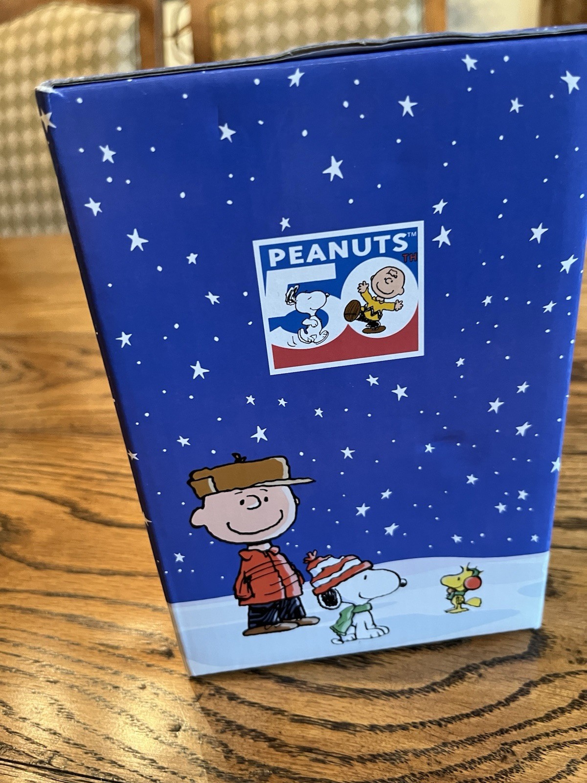 Hallmark Peanuts 50th, Xmas Musical Snow Globe Theme Song Charlie Brown Snoopy
