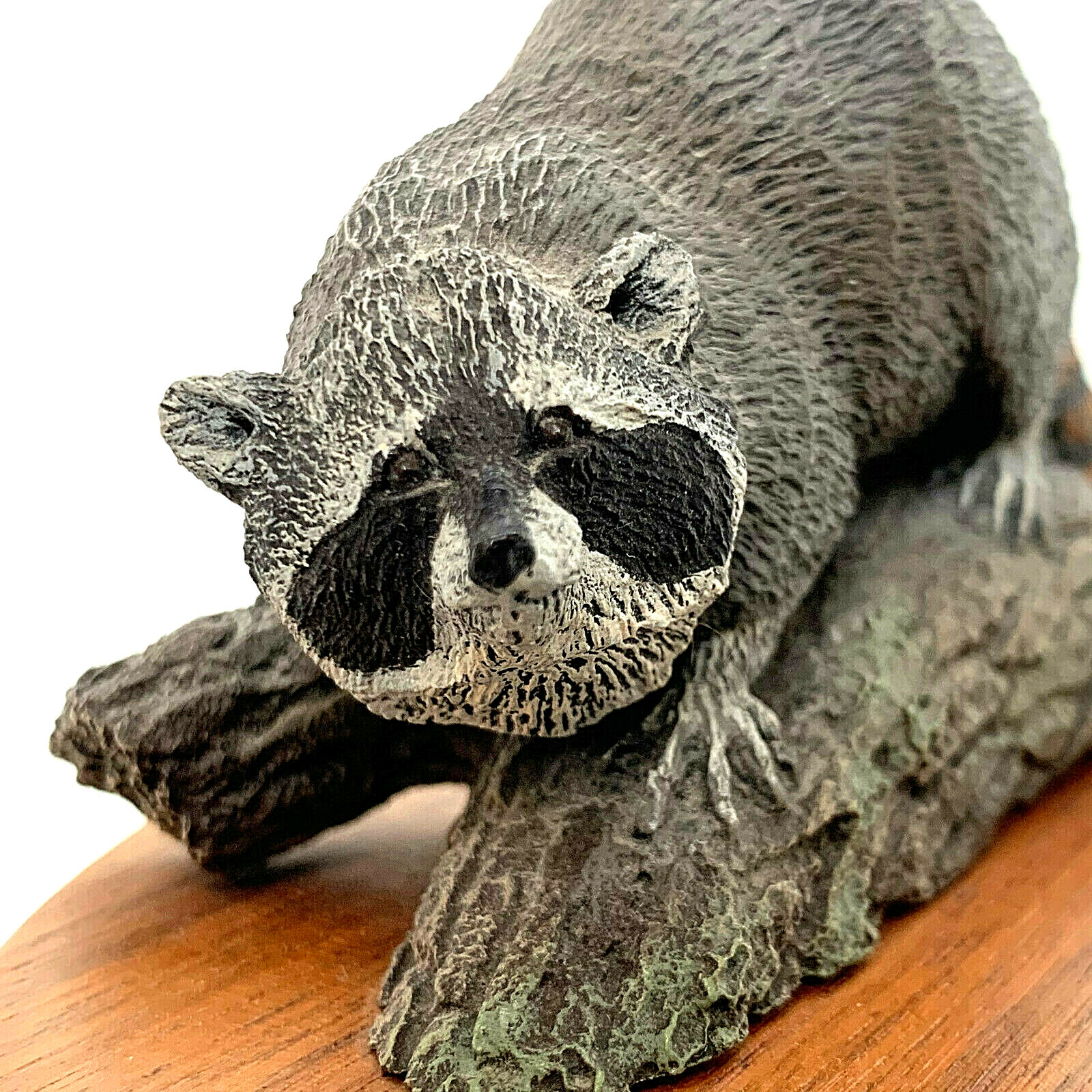 Raccoon Deaton Eastern Raccoon Figurine Audubon Bronze Hamilton Collection 1997