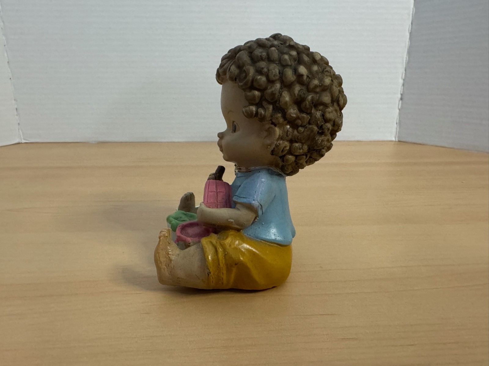 Tender Times Vintage Boy Painting Figurine