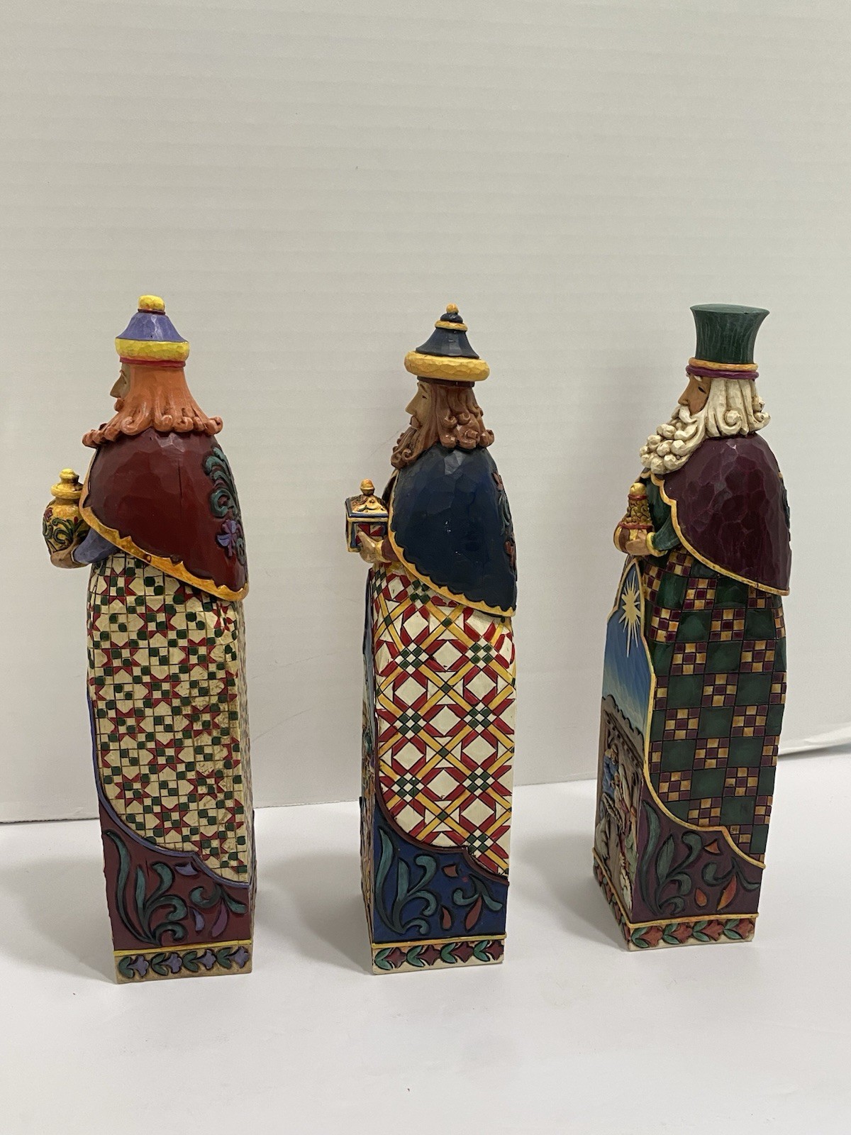 Jim Shore Hallmark Exclusive 3 Wise Men King Nativity Gift Caring Hope Love 10”