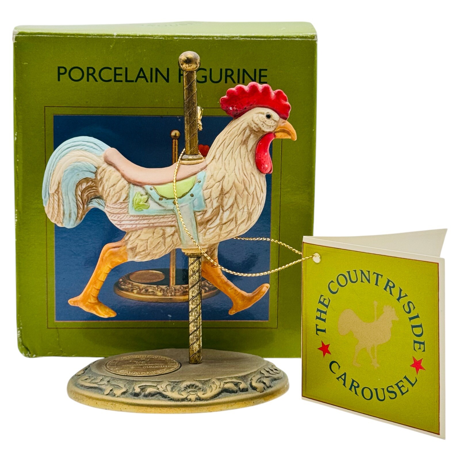 Willits Designs Countryside Carousel Rooster Figurine Collectible IN BOX HTF
