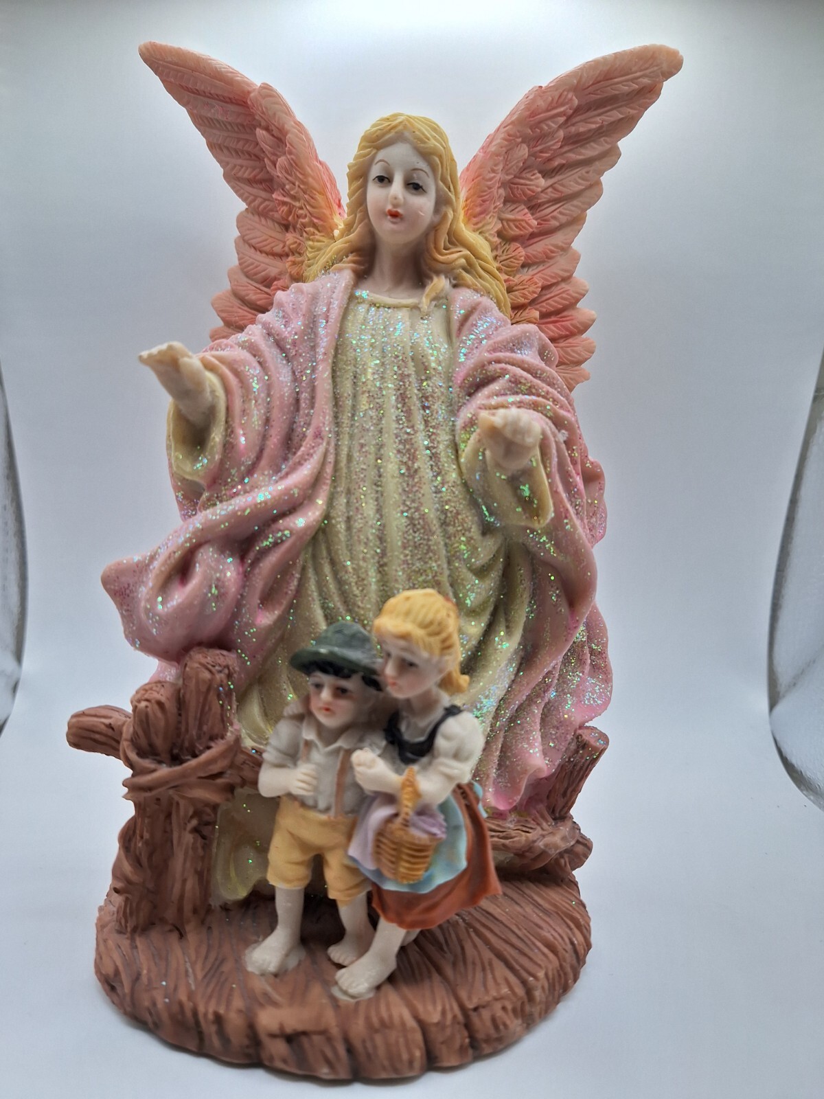 Lincolnshire Collection Guardian Angel Figurine Sparkly Vintage 1997