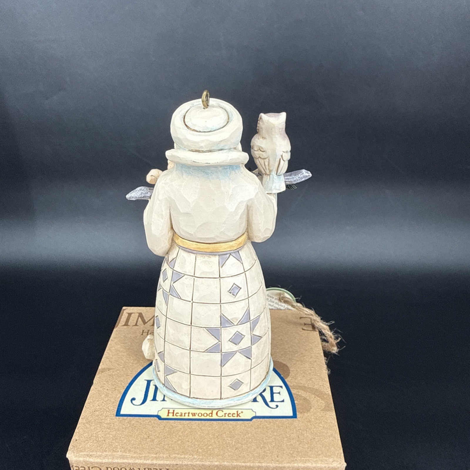 Jim Shore Heartwood Creek 2016 White Woodland Santa Ornament 4.75” #4050011