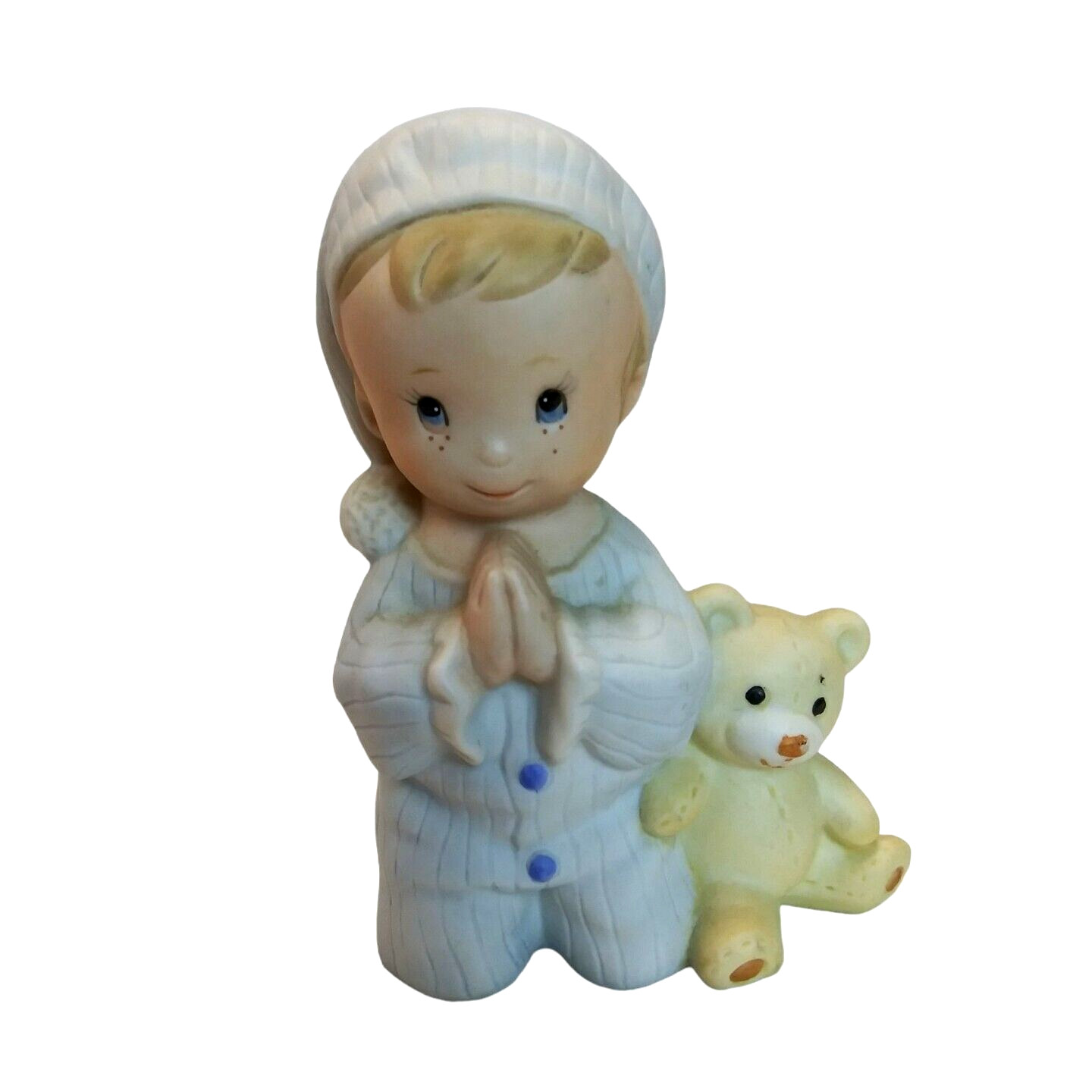 VTG Praying Children Figurines Boy & Girl Porcelain Figures Vintage Homco