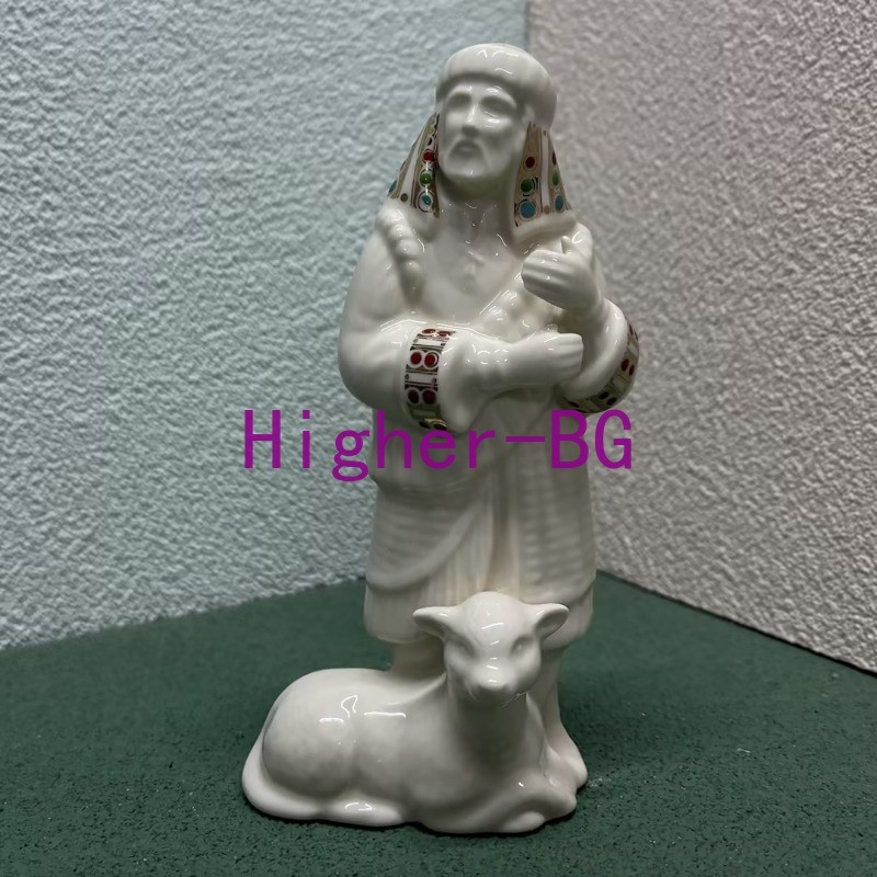 1pcs Lenox China Jewels Nativity Shepherd No Staff Collection Ceramic No Box