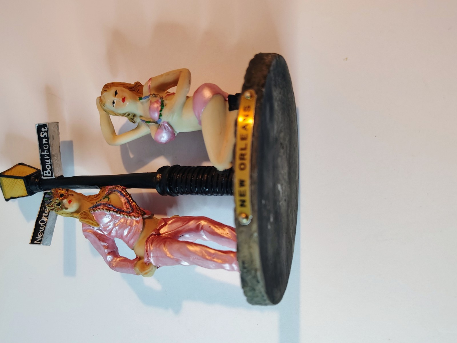 New Orleans Mardi Gras & Bourbon Street Corner Women Figure