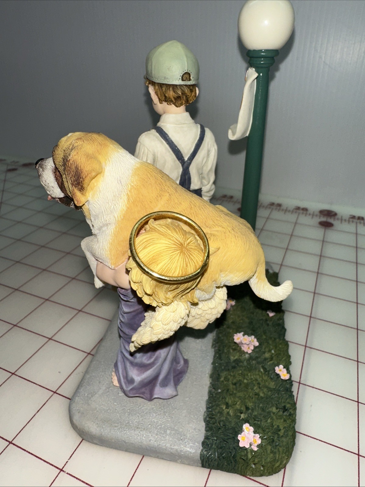 Prayers and Promises “Lost and Found” 2001 Demdaco Angel Figurine Dog