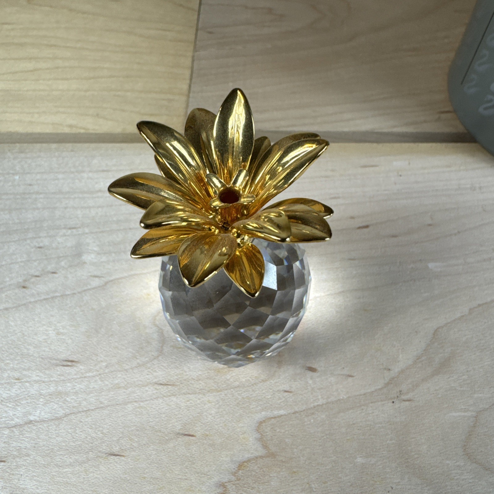Swarovski Silver Crystal Pineapple 7507 NR 060001 Austria ~ 2 1/4” Tall ~ Box