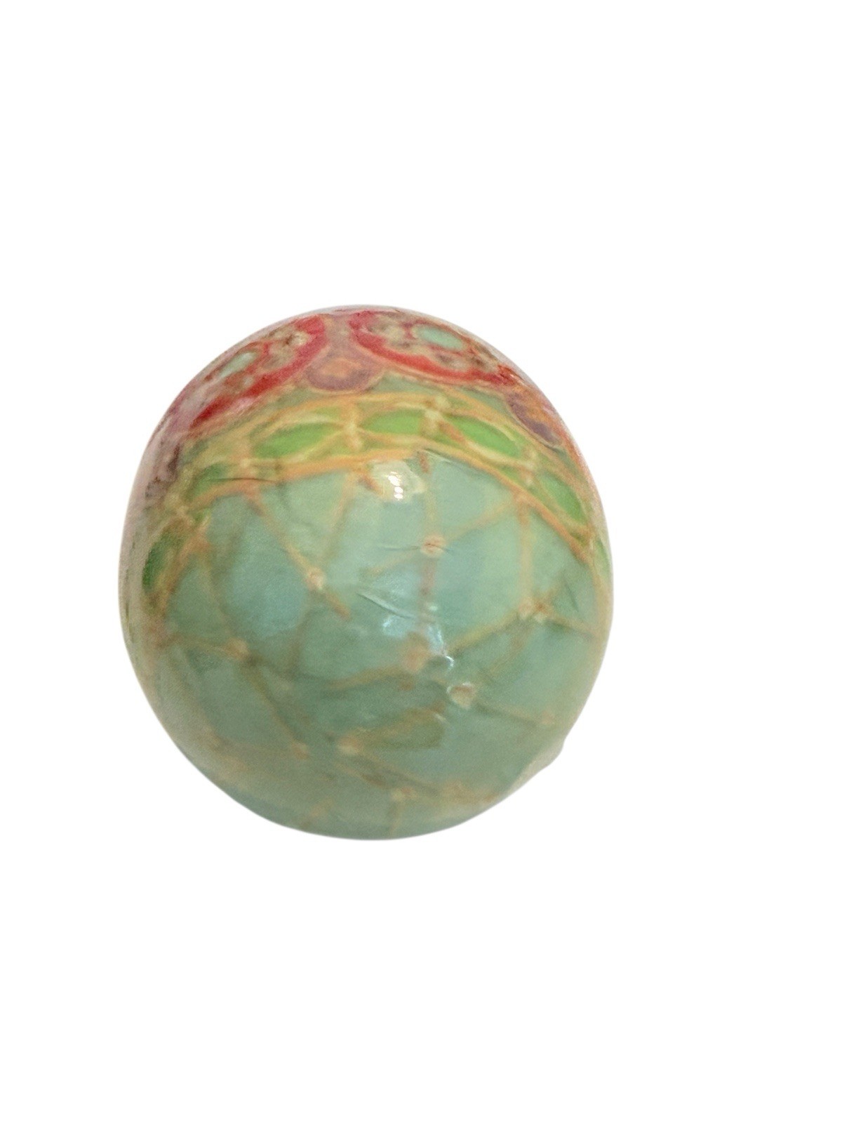 Multicolor Decoupage Easter Egg Art Decorative Egg 3”