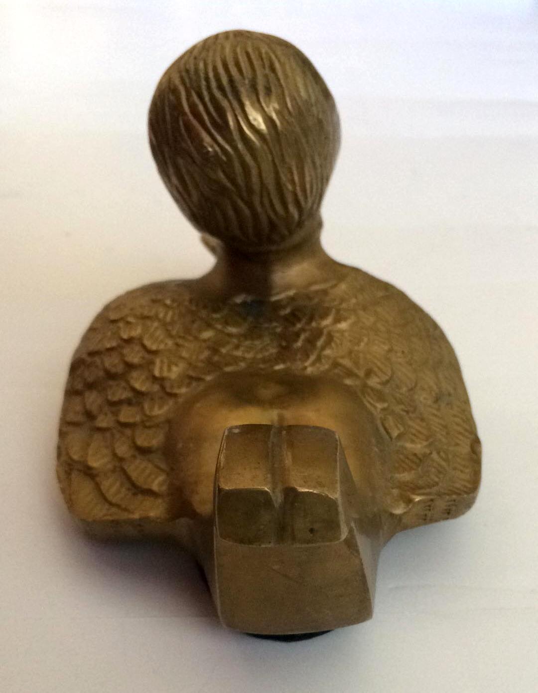ANGEL LAYING DOWN SOLID BRASS – HEAVY 1 lb 7 oz