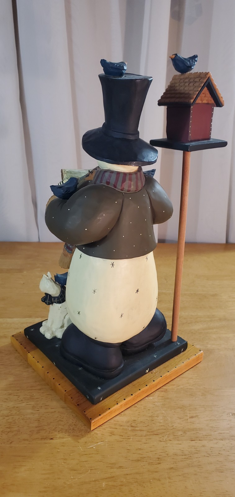 Williraye Studio “Snowman Serenade” Bird House Cats 13.75″ LIMITED EDITION & COA