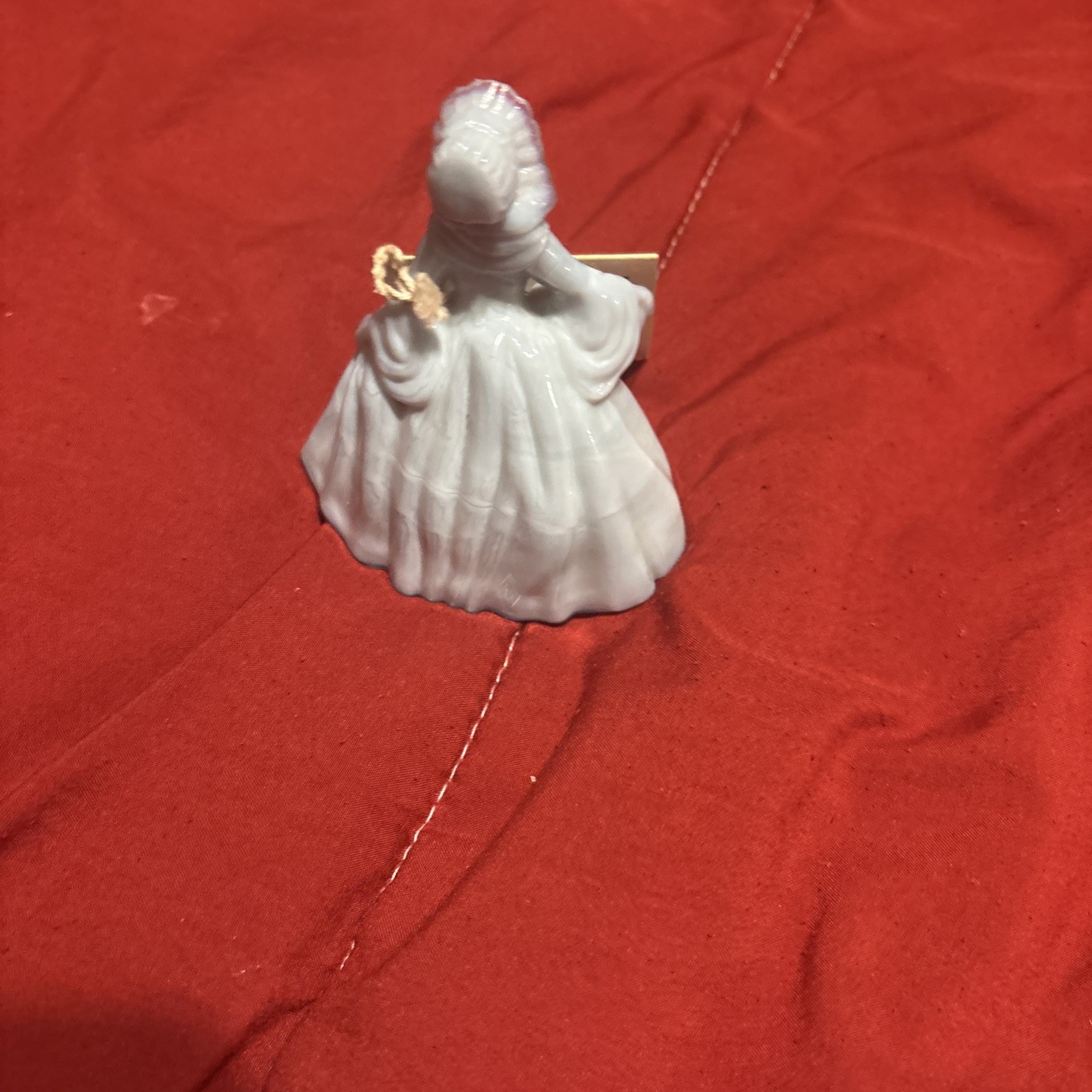 Vintage Frosted Glass Colonial Doll Figurine