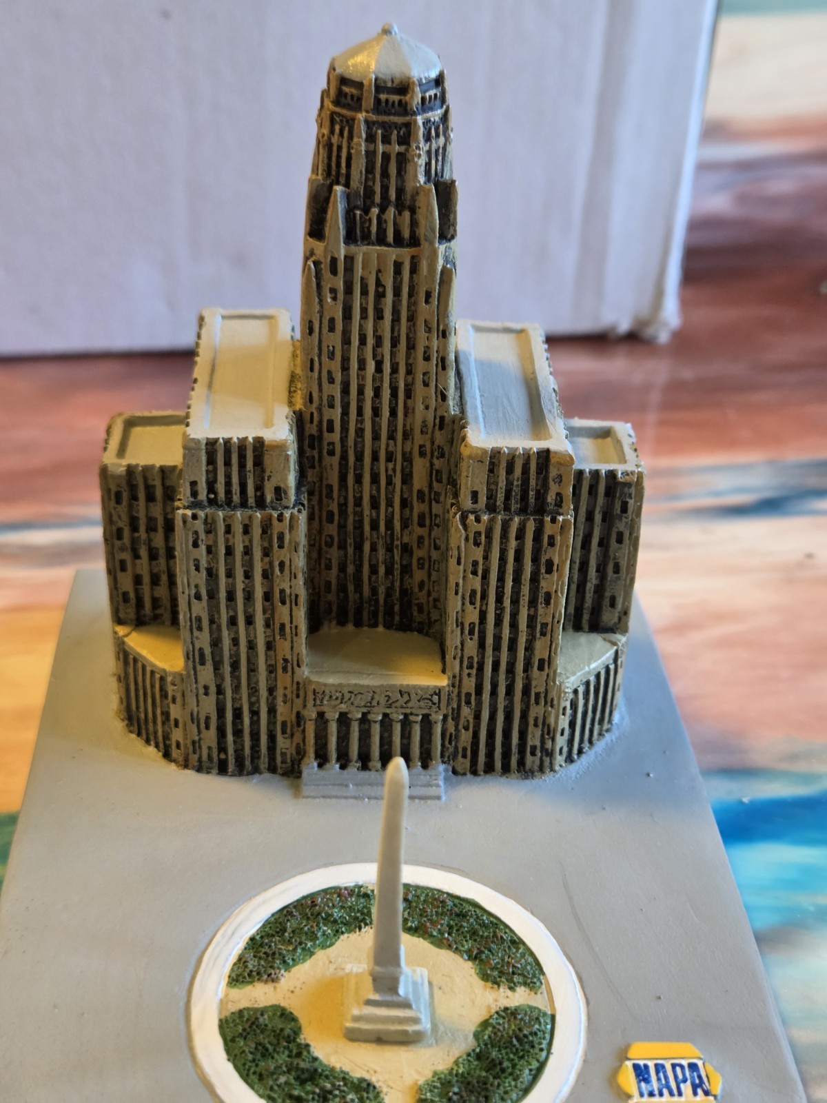 NTS Marketing Promotions Buffalo NY City Hall Ceramic Sculpture Painted Napa