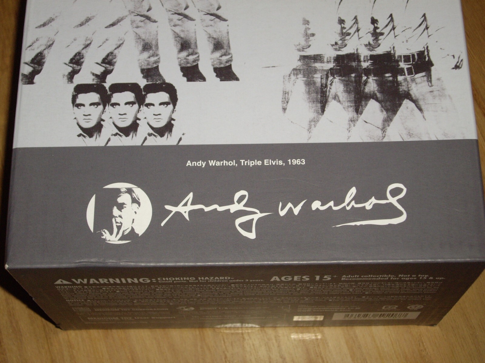 ANDY WARHOL – MEDICOM BEARBRICK 400% + 100% ‘ ELVIS PRESLEY ‘ 2021 AS NEW
