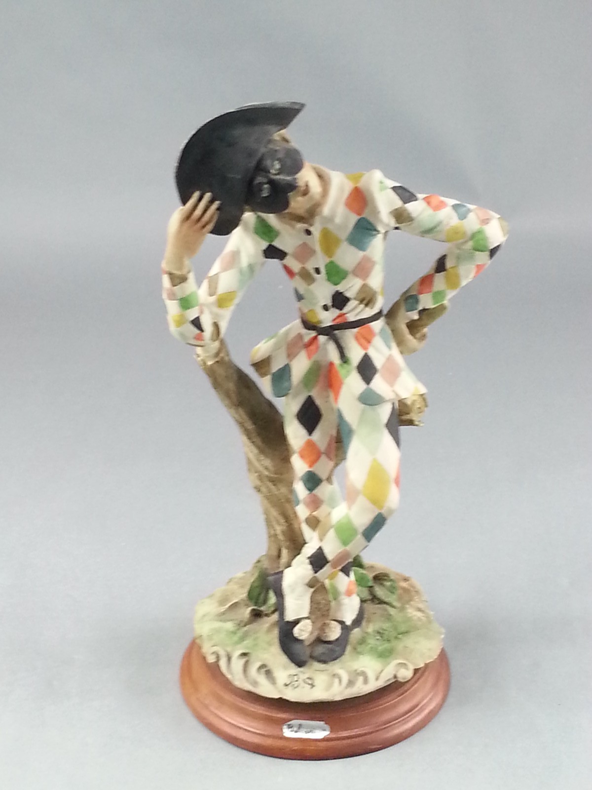Belcari Harlequin Clown Jester Commedia dell’Arte Figurine Italy Porcelain
