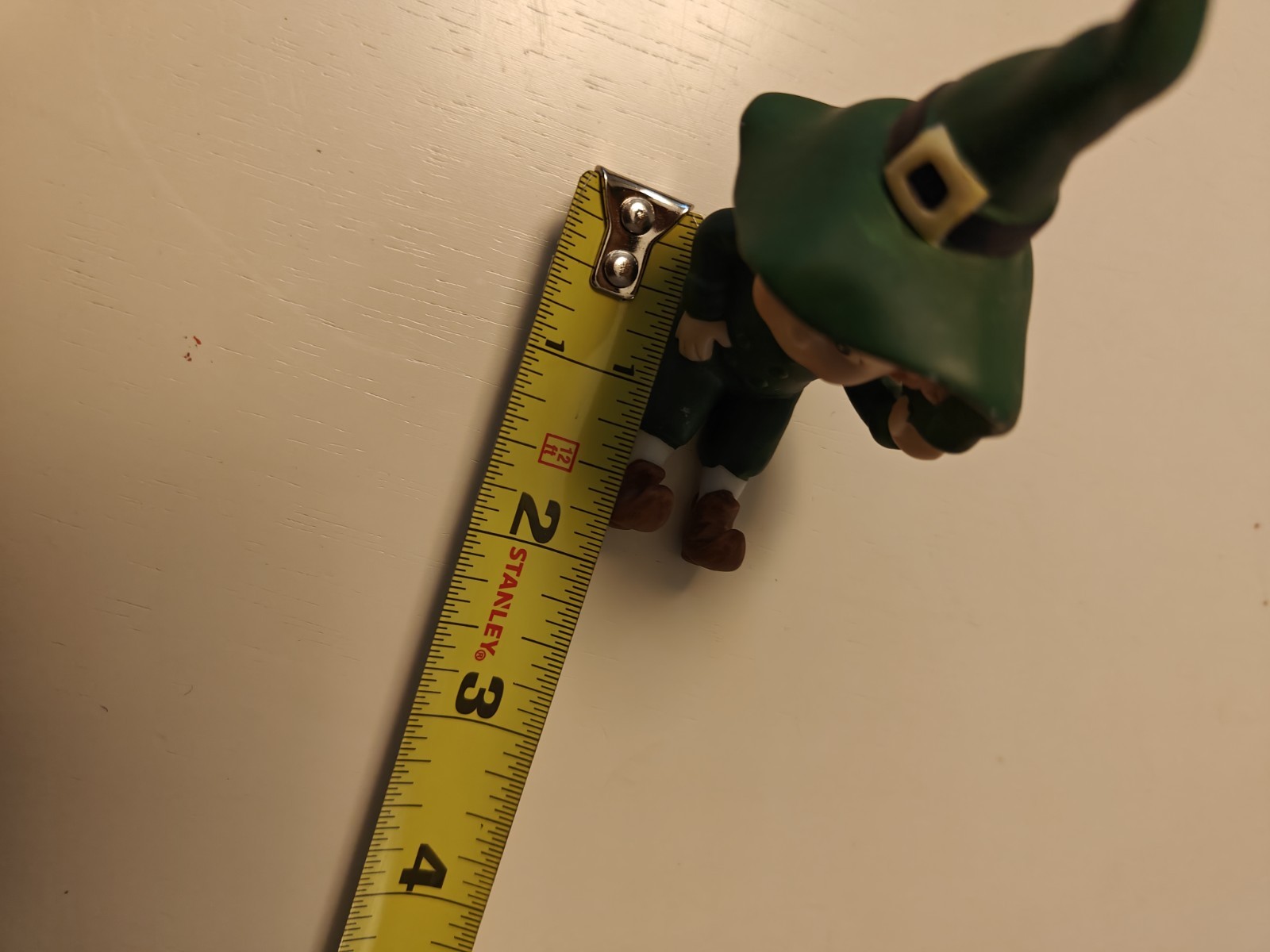 Lefton Ceramic Pixie Elf Leprechaun Irish Figurine Hat with Tag Vtg Collectible