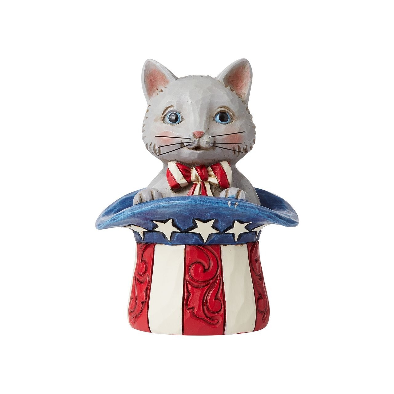 Jim Shore Heartwood Creek Miniature America Patriotic Kitten Figurine 6006443