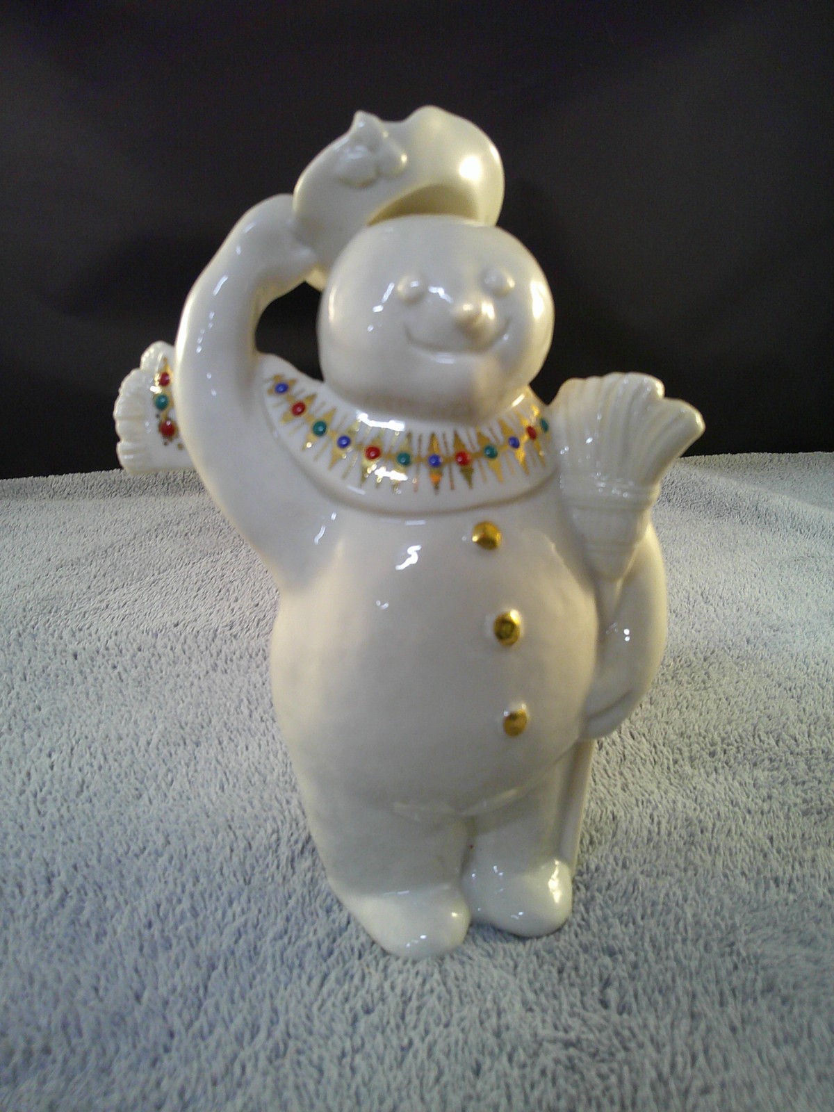Lenox China Christmas Jewels Collection 1995 Figurine “JOLLY SNOWMAN” 7”