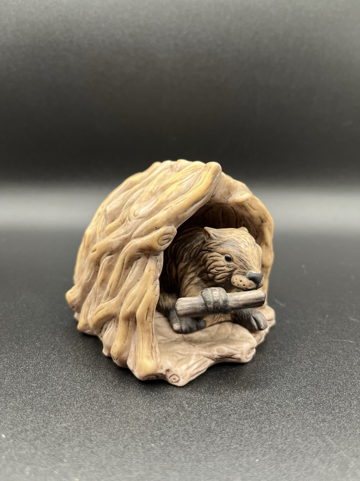 Franklin Mint Woodland Surprises Figure Beaver Jacqueline B Smith 1984