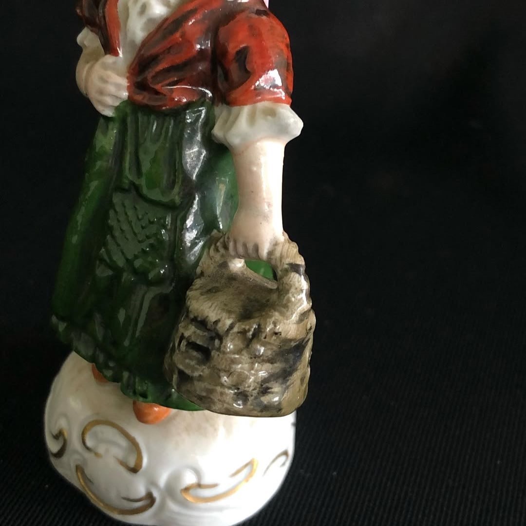 Vintage Figurine Sculpture Woman Porcelain Germany 20 Century Rare Collectible