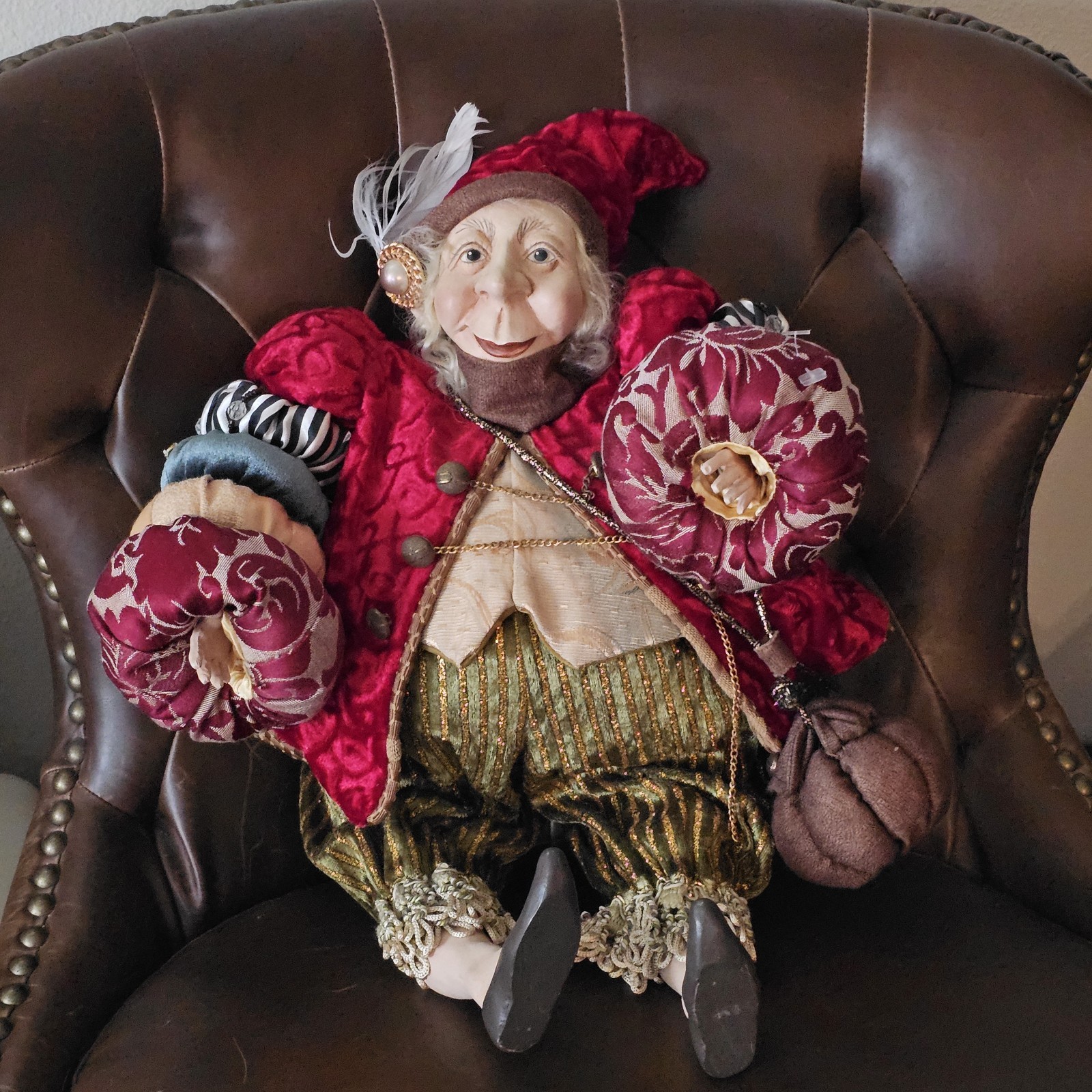 Vintage The Lam Lee Group Shakespearean Jester Fairie Elf Doll Collectable