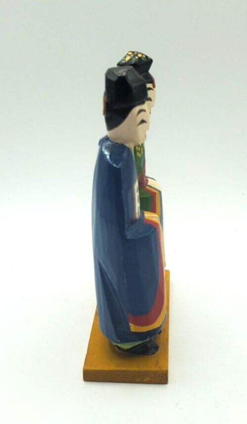 Folk Art Hand Carved Korean Figurines Wedding Day 1950