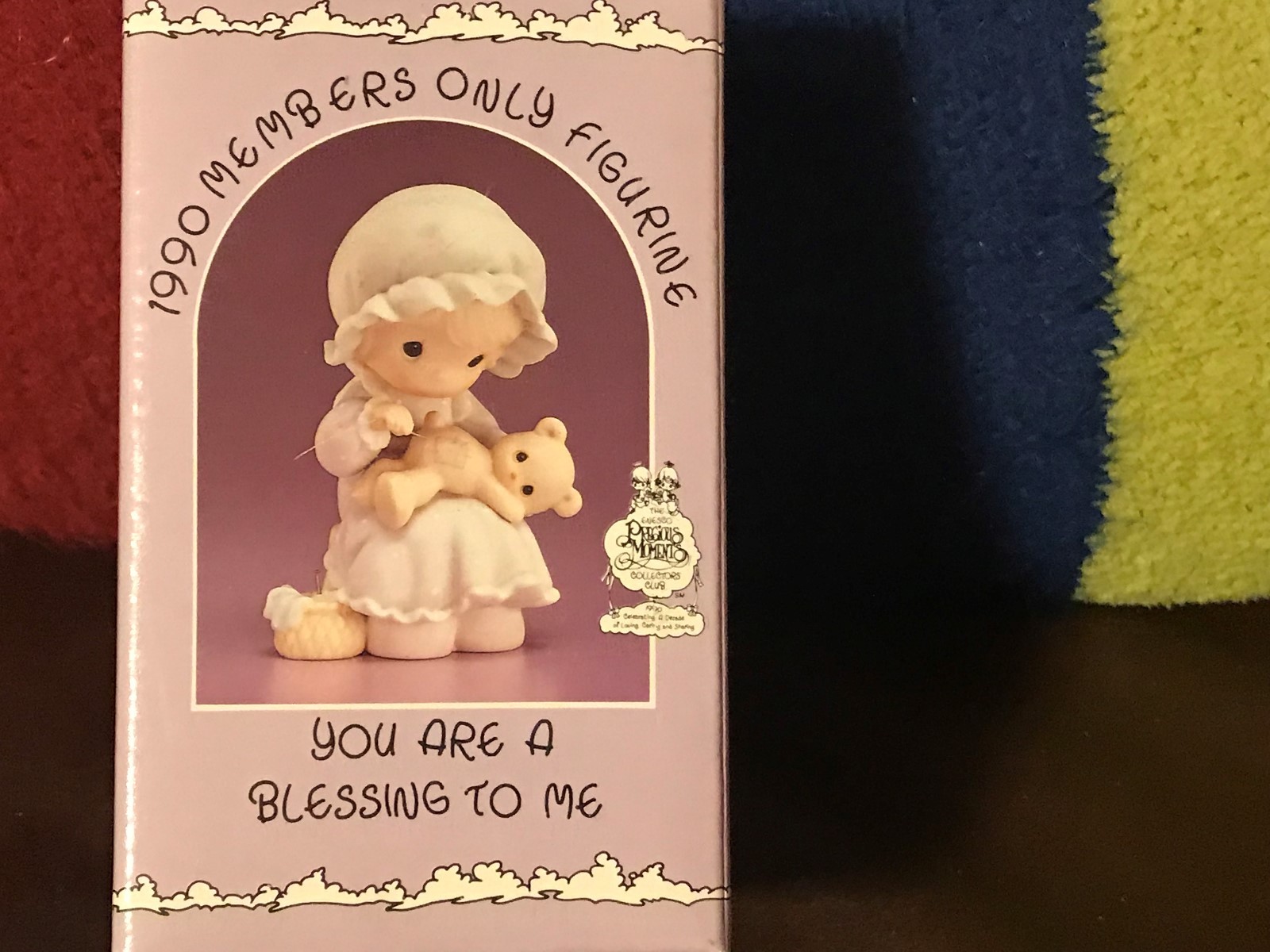 Enesco Precious Moments Porcelain Figurine You are a Blessing to Me 1990 PM902