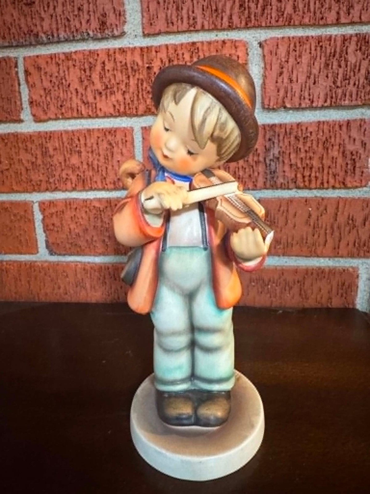 Large 7.5 – 8″ Tall Vtg Goebel Hummel Figurine #2/I Little Fiddler TMK-3SS MINT