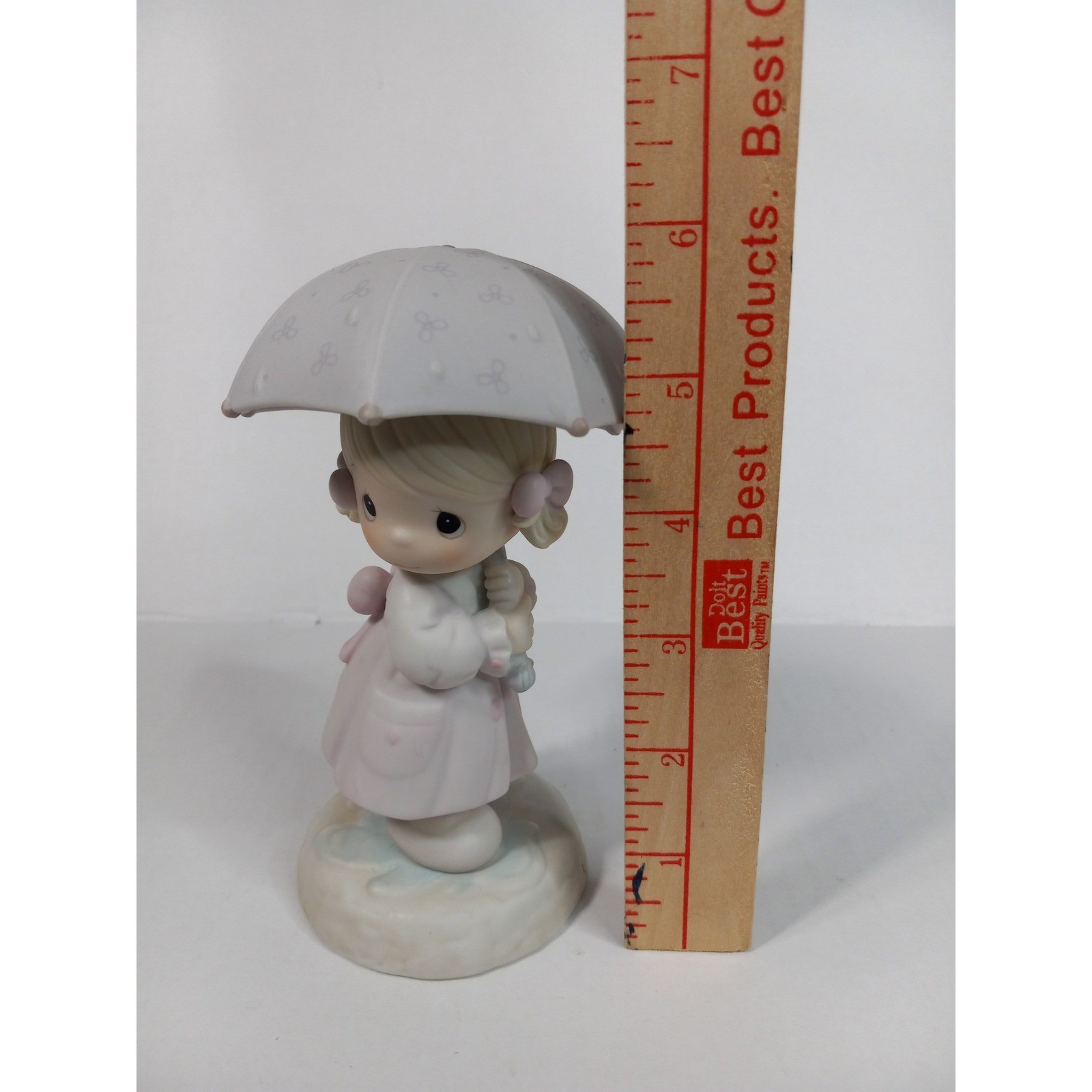 Vintage Precious Moments April 110027 Calendar Girl 1995 G-Clef Mark Figurine
