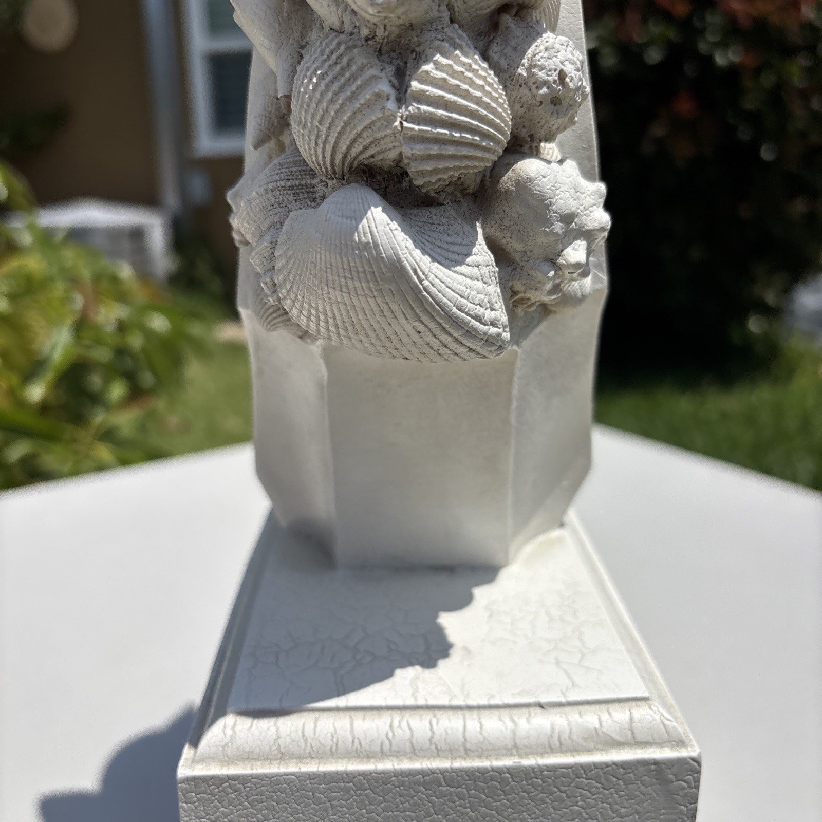 RARE Unicorn Bust Statue TMS 2005 Beautifully Detailed Seashell Mane 19″ 9lb